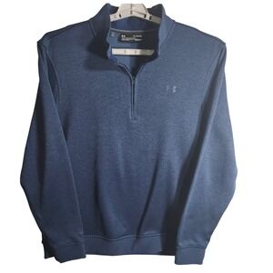 Under Armour XL ColdGear Pullover 1/4 Zip Navy Blue Loose Fit‎